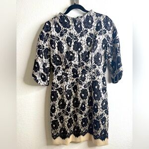 Milly Of New York Womens Sheath Dress Mock Neck 3/4 Sleeve Wool Silk Blend Sz 10